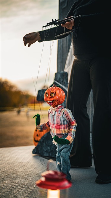 Pumpkin marionette
