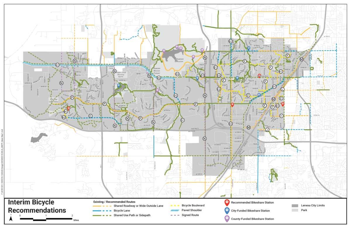Interim Bicycle Recommendations Map