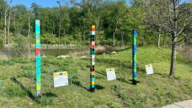 Peace Poles at Black Hoof Park