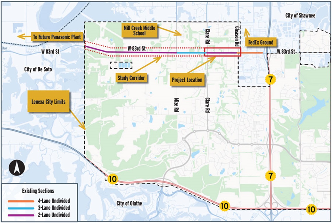 83rd Street Gleason to Clare detailed map