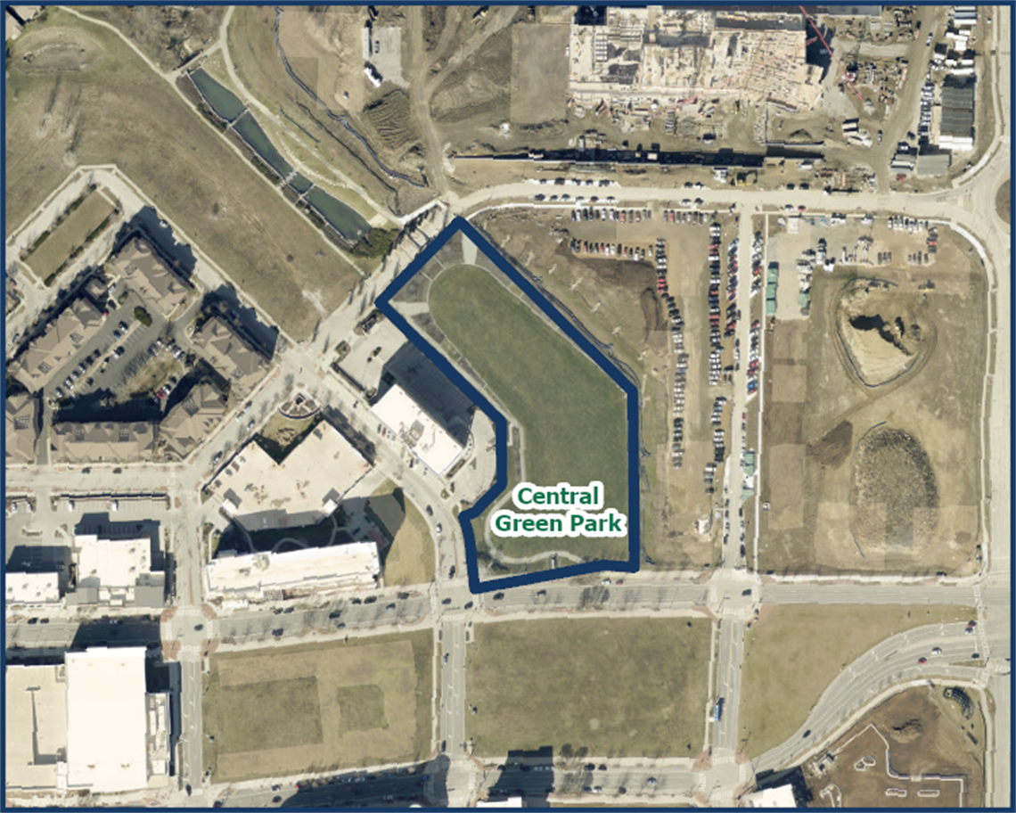 Map of Central Green playground project location