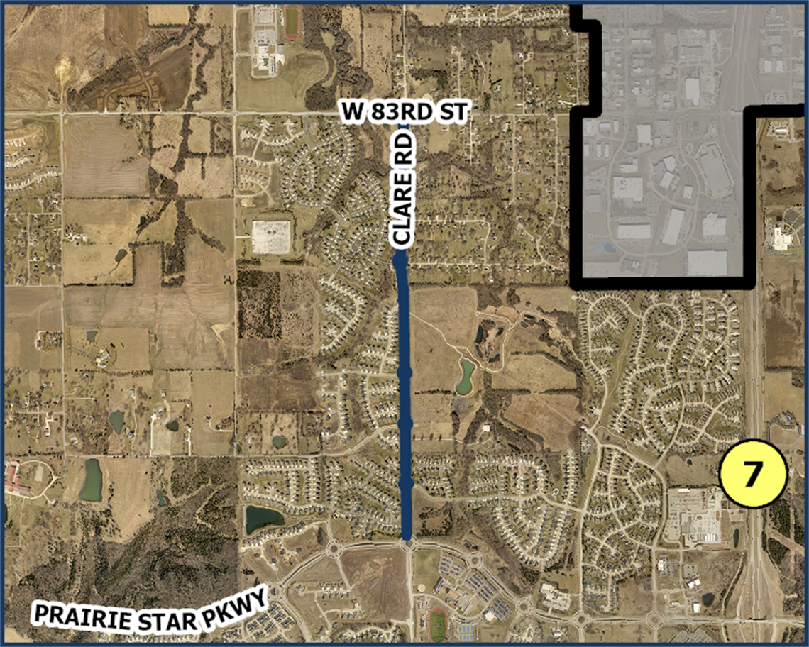 Clare Road roundabouts replacement map