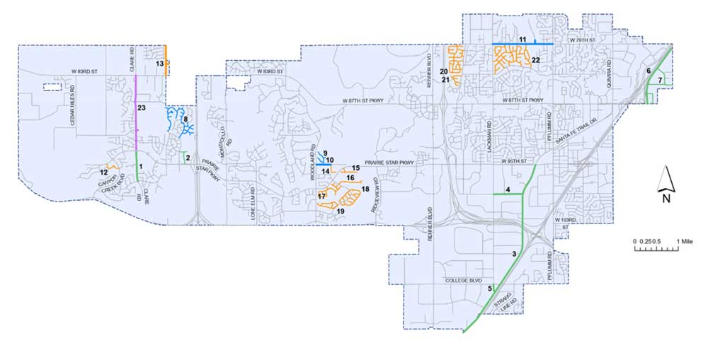 Pavement Management Program 2026 Streets Map