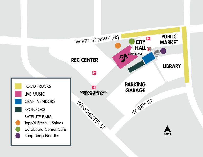 Food Truck Frenzy at Lenexa civic campus map