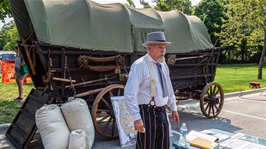 Octave Chanute and Conestoga wagon