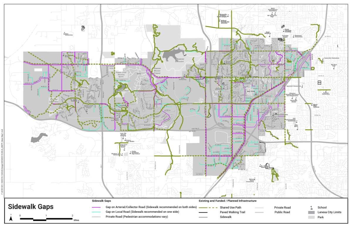 Sidewalk Gaps Map