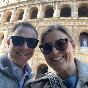 Curt Talken and wife Sarah in Rome.
