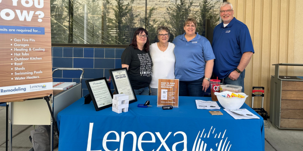 Dave with fellow employees at outreach event