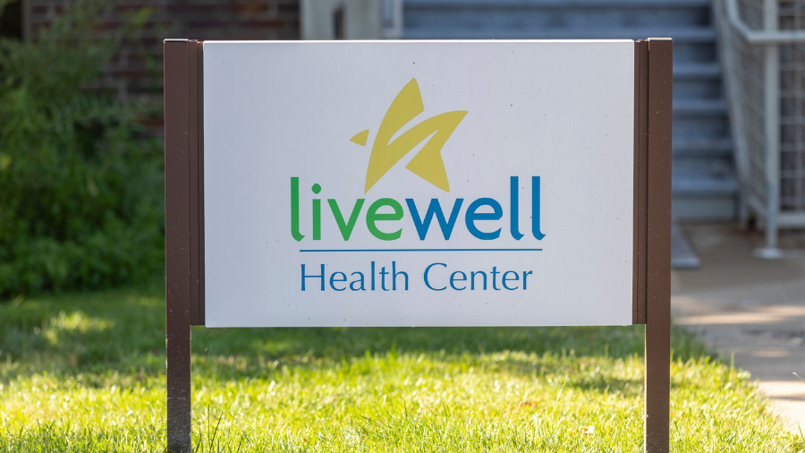 LiveWell Health Center sign