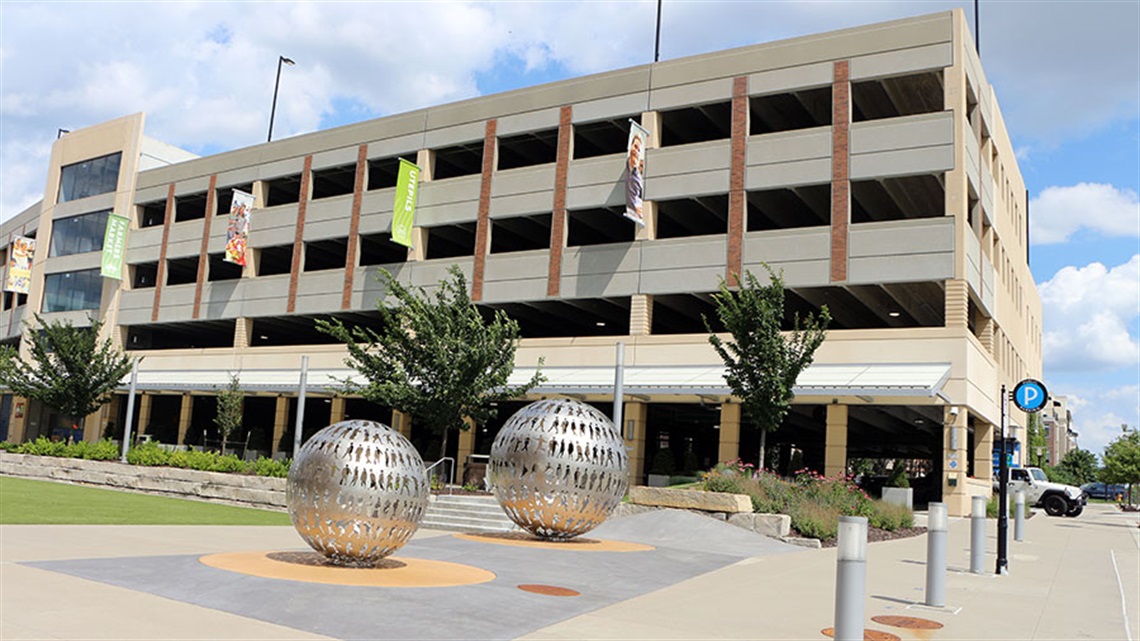 civic campus parking garage Winchester Street entrance