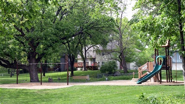 Playground and green space