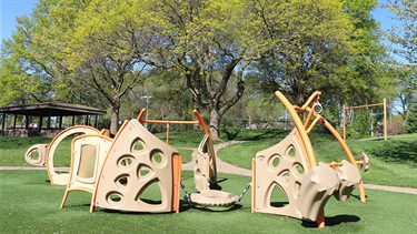 Playground climbing structures