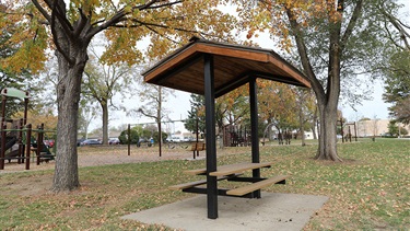Covered seating