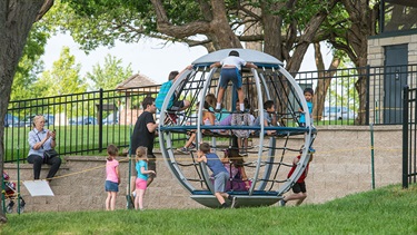 Sar-Ko-Par Trails Park destination playground spinning equipment