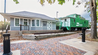 Wait Station and caboose