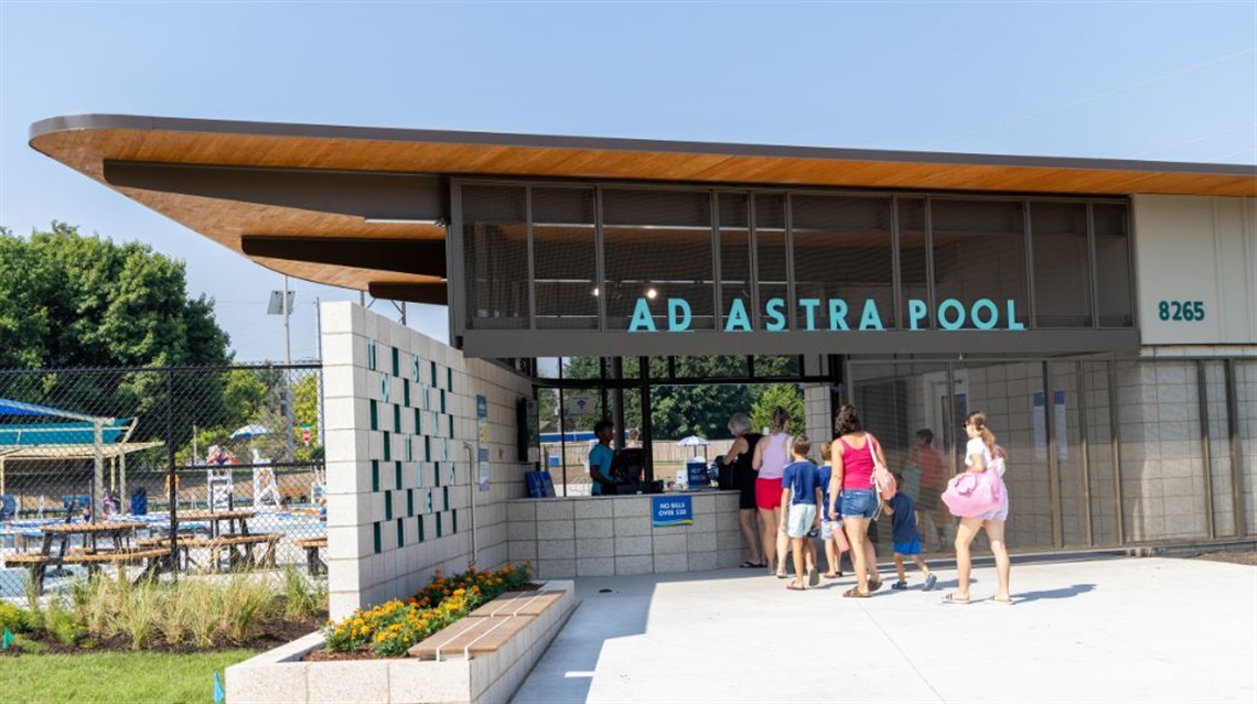 Ad Astra Pool entrance