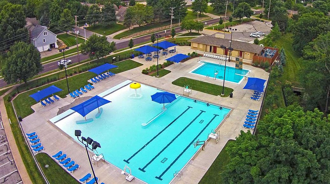 Bird's-eye view of Flat Rock Creek Pool