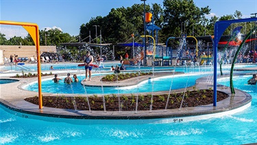 Lazy river and water features