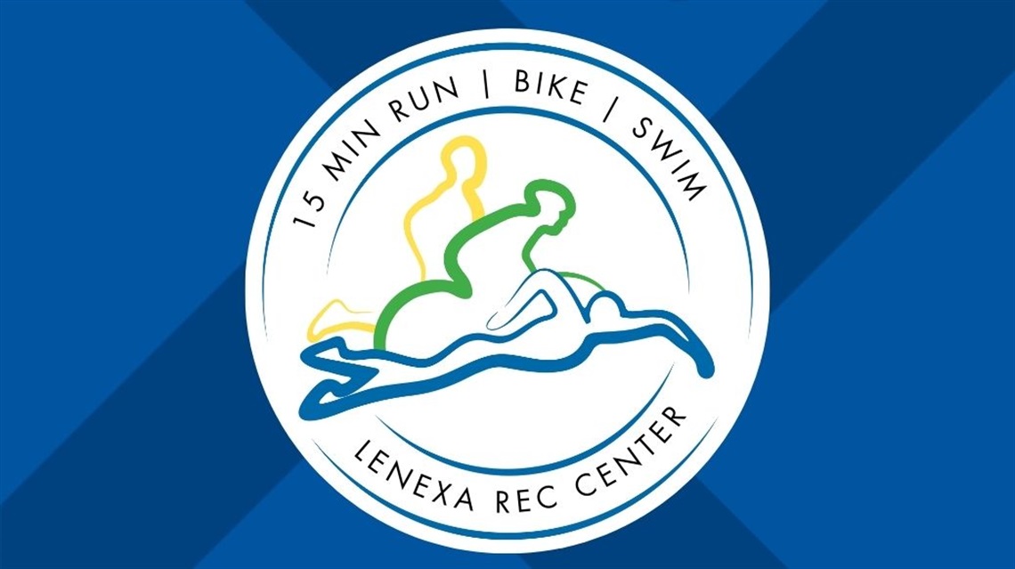 Lenexa Rec Center Inverted Indoor Triathlon graphic