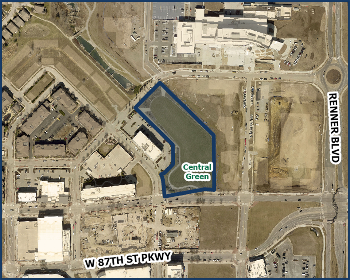 Map of Central Green playground project location