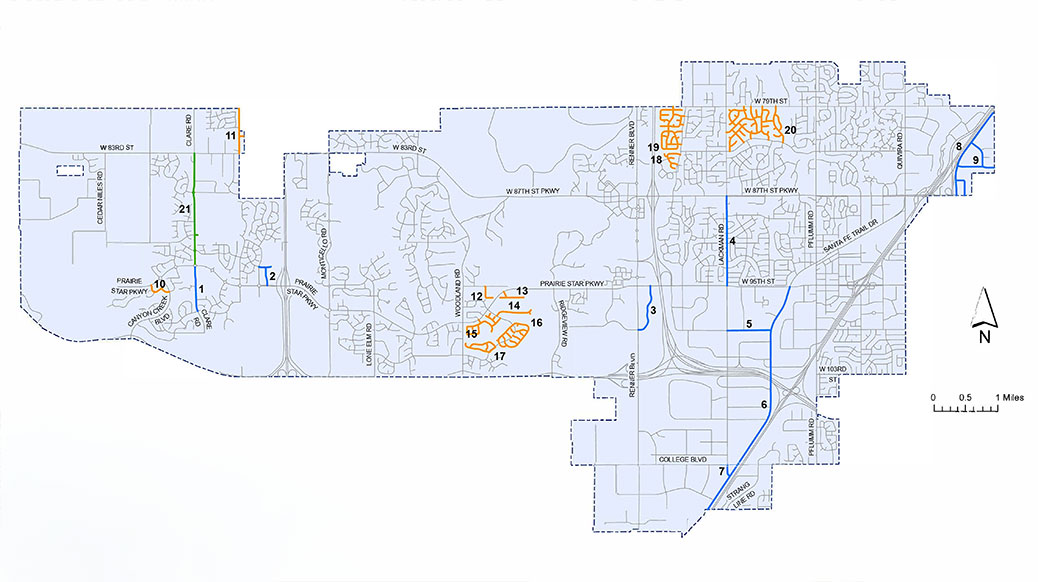 Pavement Management Program 2026 Streets Map