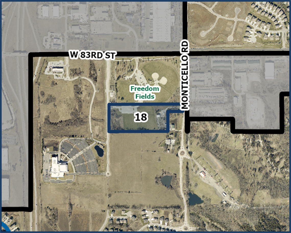 Map of salt storage structure and fueling station project location