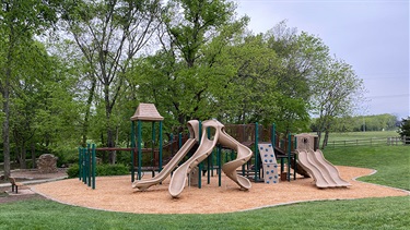 Black Hoof Park playground with slides