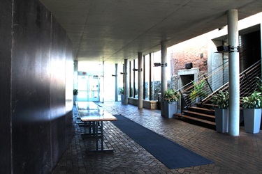 Lobby with grand stairway