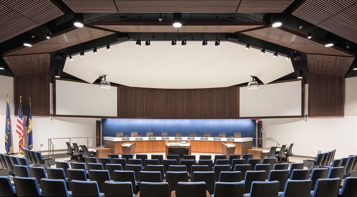 Mayor and City Council members at City Hall
