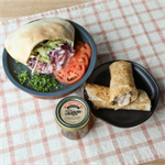German style doner and jalapeno & peach doner wrap made by KC Döner